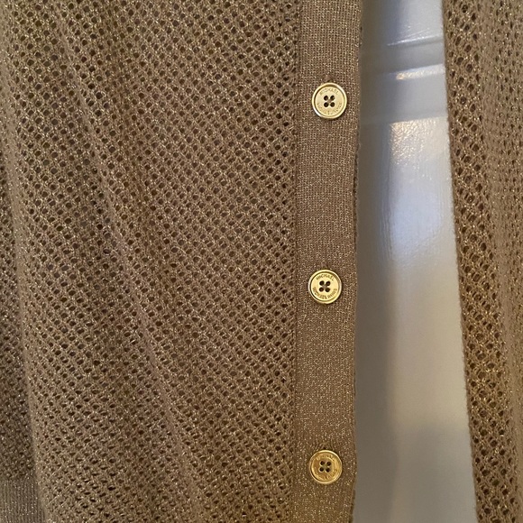 Brand New Michael Kors Gold Sparkle Sweater - Picture 2 of 3